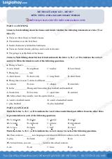 Đề thi giữa kì 1 Tiếng Anh 6 iLearn Smart World - Đề số 7